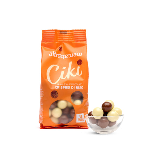 Ciki Dragees di riso ricoperti al cioccolato - Altromercato
