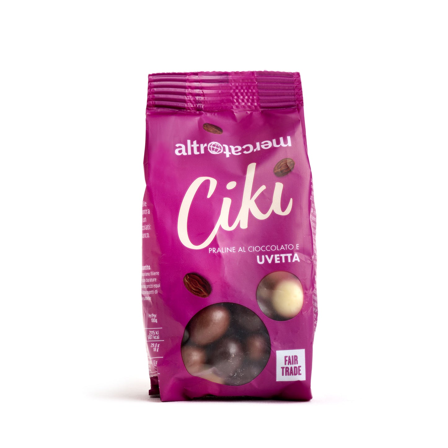 CIKI DRAGEES DI UVETTA RICOPERTI AL CIOCCOLATO | COD. 36 | 100 g