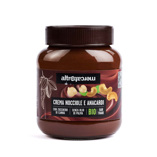 crema spalmabile con nocciole e anacardi Biologica Altromercato