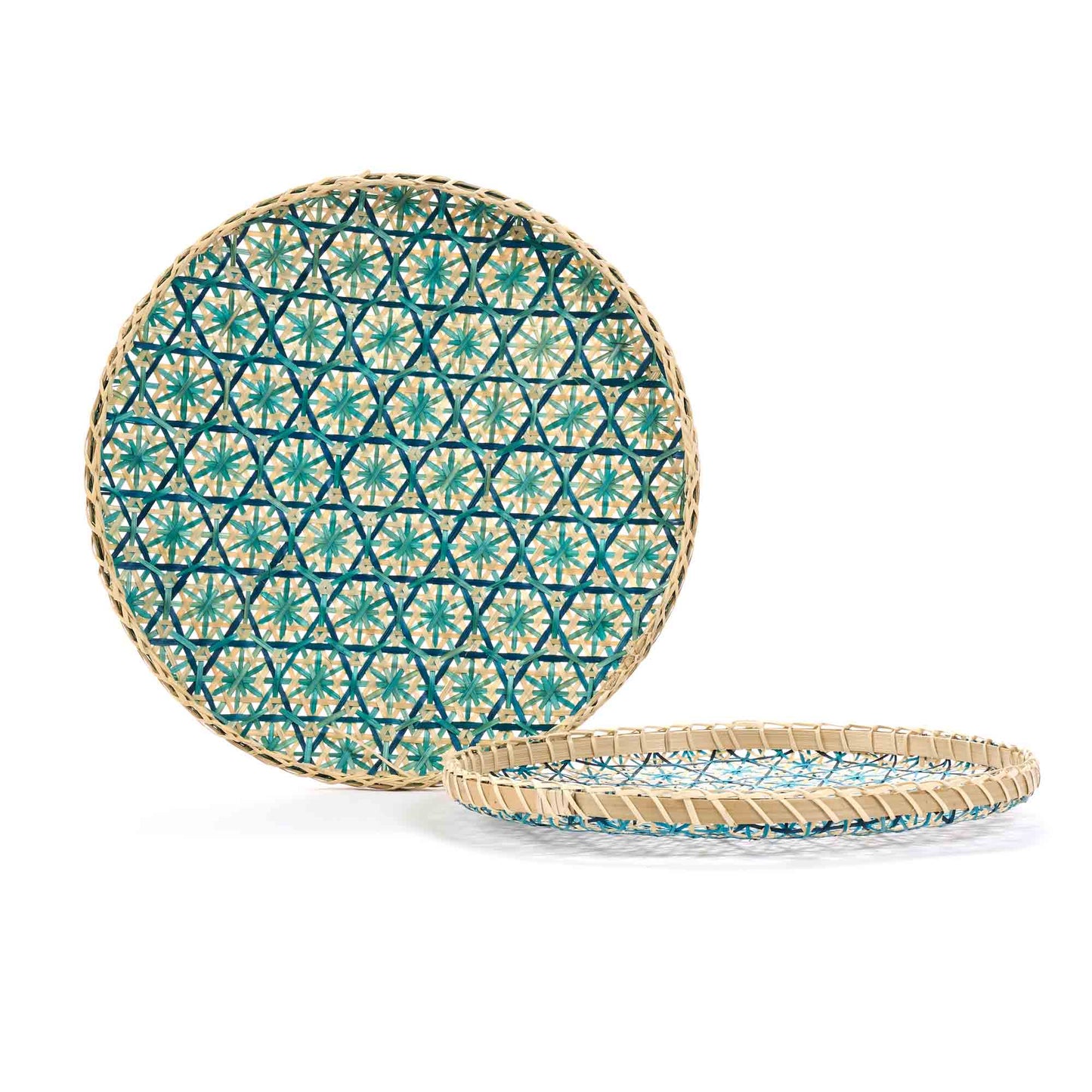 SET/2 CESTI PIATTI ZULLAY, FIBRA  | COD 7014