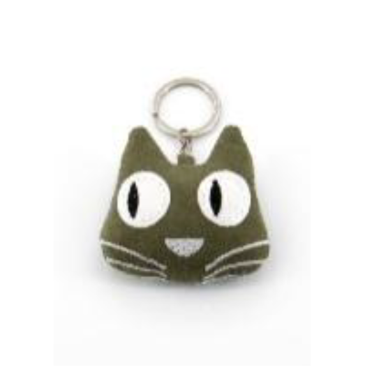 Portachiavi Gatto Lumberjack in tweed e velluto | Craftbeauty Artigianato Vietnamita&nbsp;