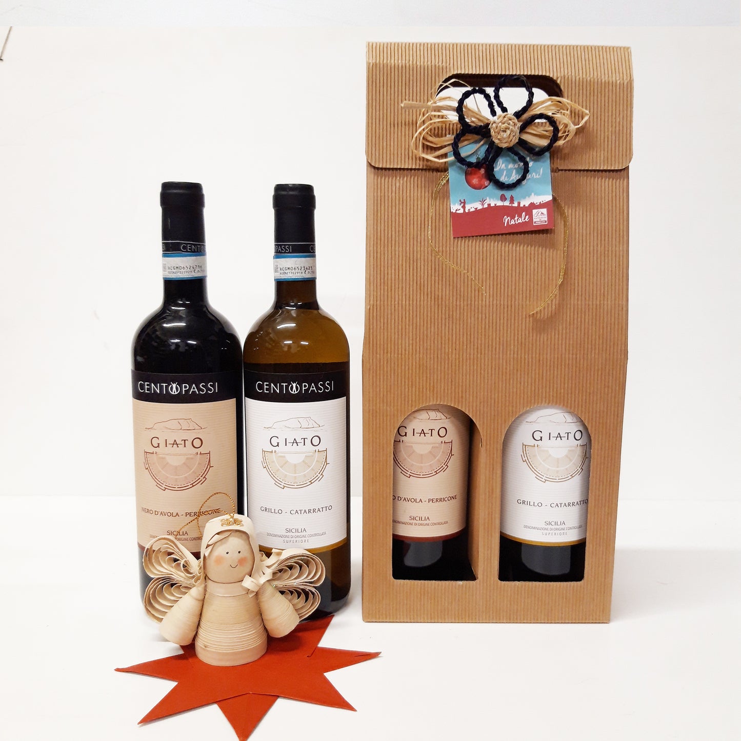 Confezione regalo natale solidale vini di Libera Terra Bio