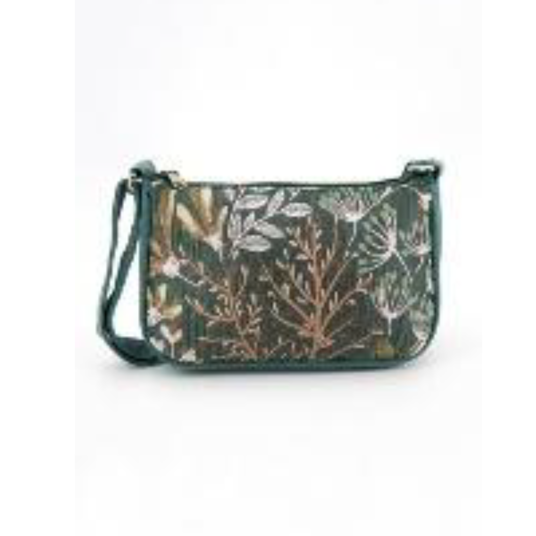 Borsa Baguette Fiori Verdi | Artigianato Vietnamita Craft Beauty