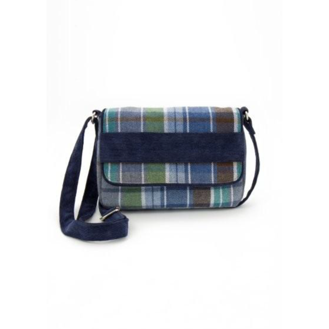 Borsa a tracolla Fold Lumberjack in tweed e velluto | Craftbeauty Vietnam