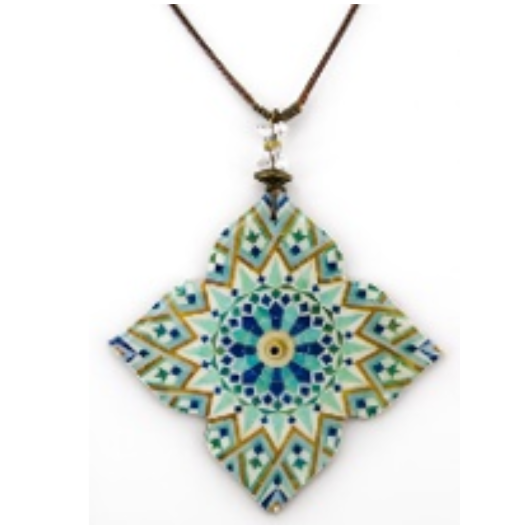 Collana Pendente Primula Casablanca – Gioielli solidali Papital Gallery (Iran)