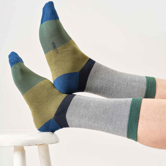 CALZINI UOMO COLUOR BLOCK GREY MARL  | COD 00007543