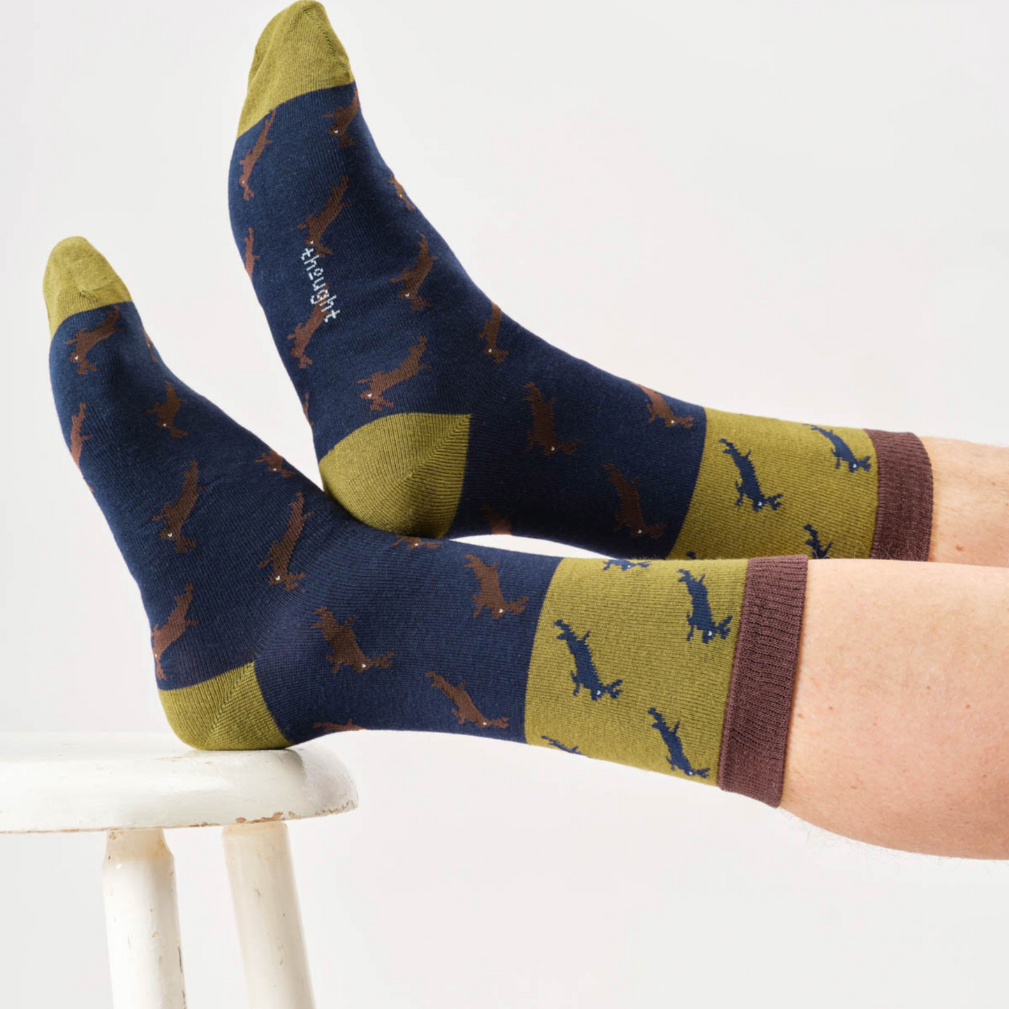 CALZINI UOMO HARE NAVY BLUE  THOUGTH | COD 7544