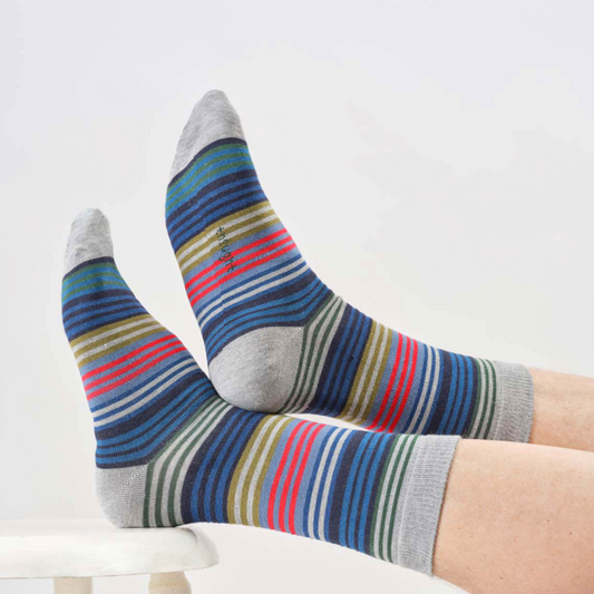 CALZINI UOMO MULTI STRIPE GREY MARL THOUGTH  | COD 7558