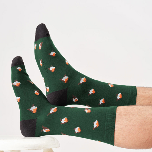 CALZINI UOMO CHRISTMAS TREE ROBIN THOUGTH| COD 7590