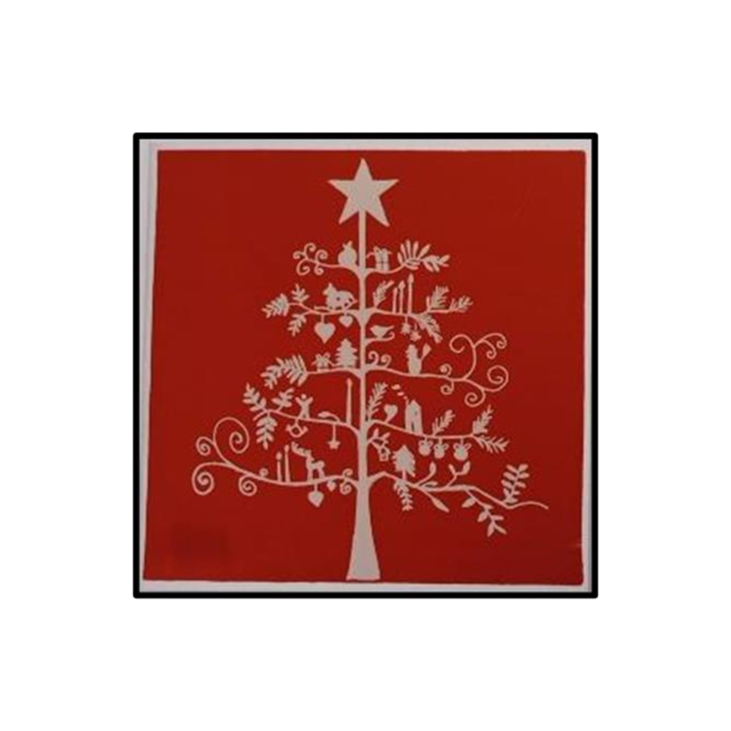 BIGLIETTO QUADRATO ALBERO NATALIZIO | COD HUBEQ7422284