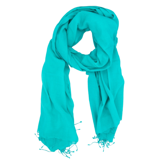 stola Sofia in cotone color verde Collezione OnEarth Equomercato equosolidale