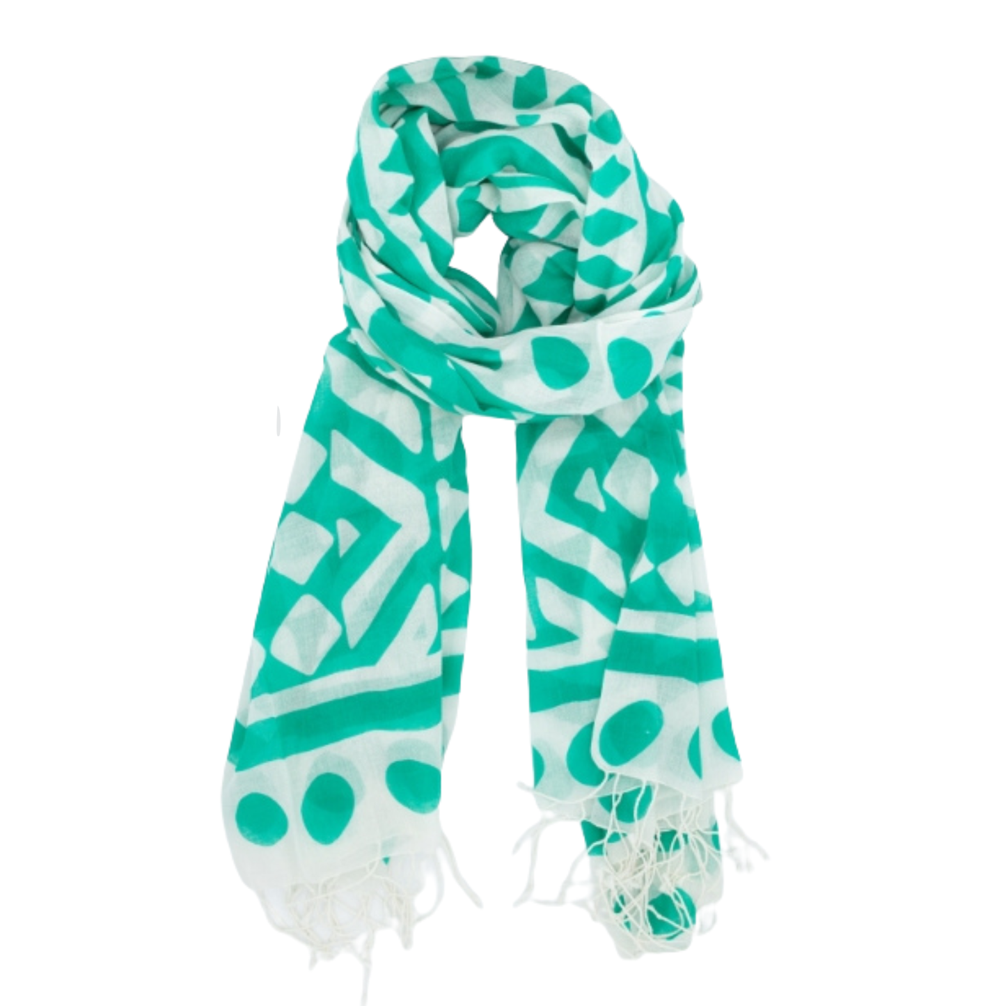STOLA COTONE STAMPATO SUSANNA VERDE| COD HUBEQ8035145