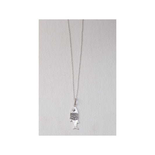 COLLANA BUBBLES IN OTTONE PLACCATO ARGENTO| HUBM341126147019