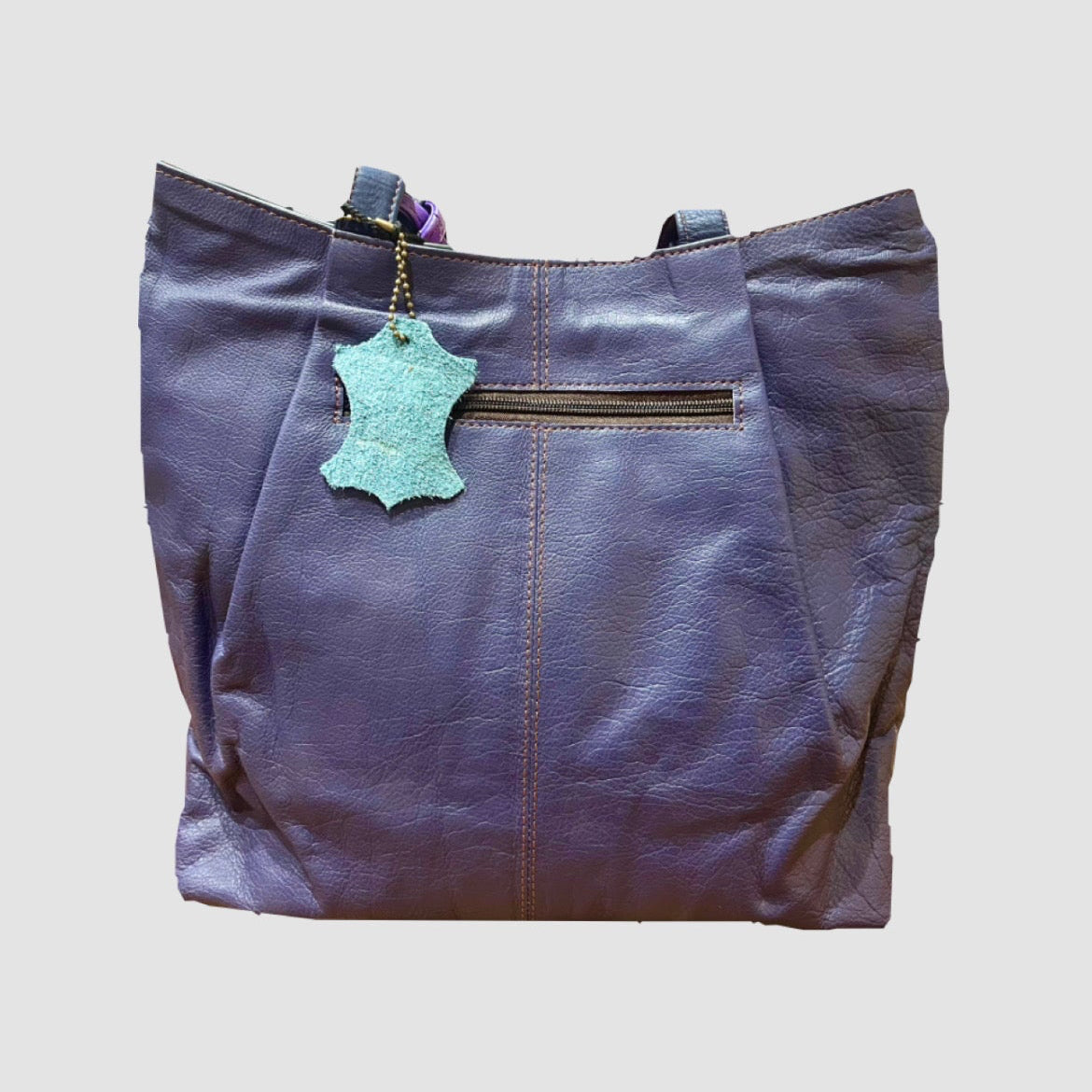 Borsa a spalla in pelle recuperata Celin Soruka