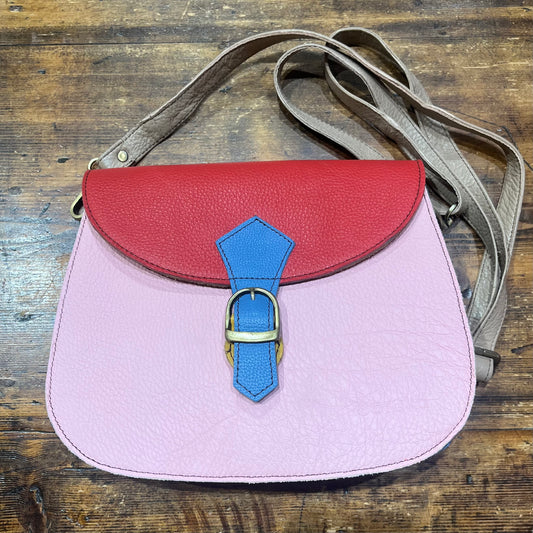 Borsa in pelle recuperata Edna Soruka | colori vari| Artigianato Indiano