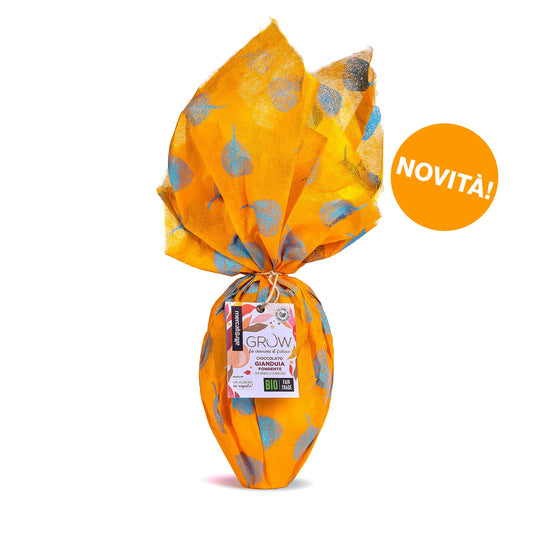 UOVO CIOCCOLATO GIANDUIA GRANELLA NOCCIOLE GROW BIO | COD. 6300 | 350g