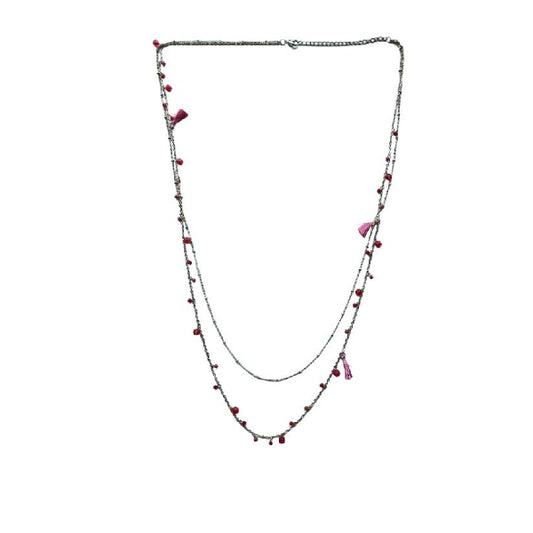 collaa colour perline rosse artigianale e solidale di ASHA India