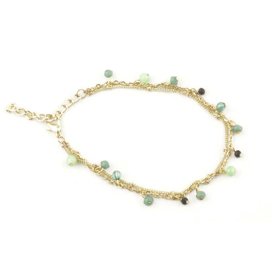 BRACCIALE COLOUR VERDE ORO INDIA | HUBM341133174411