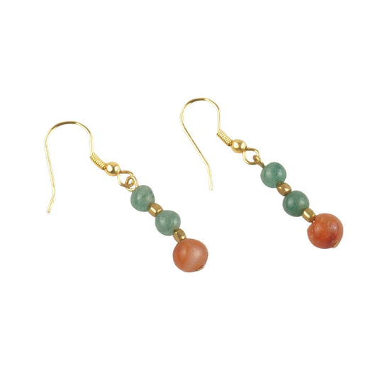 Orecchini Lago in agata, bijoux solidale della collezione On Earth