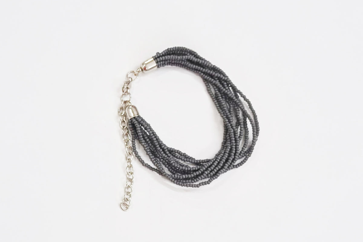 BRACCIALE AURORA FERRO OTTONE VETRO GRIGIO| HUBM3731134007117