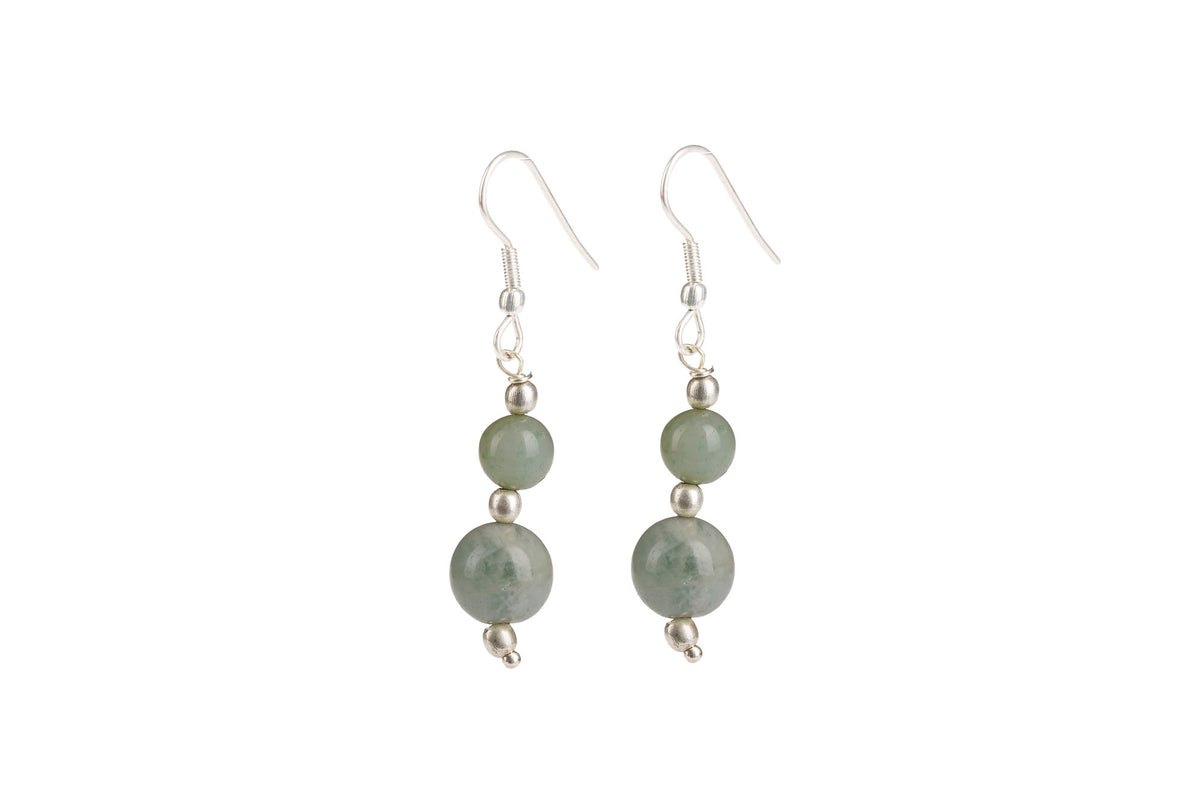 ORECCHINI MOSQUETA OTTONE E QUARZO VERDE | COD HUBM373174011311
