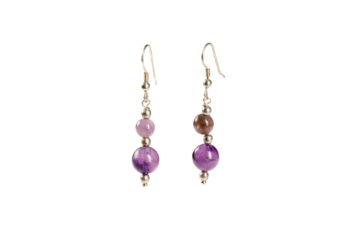 ORECCHINI MOSQUETA OTTONE ED AMETISTA | COD HUBM373174011713