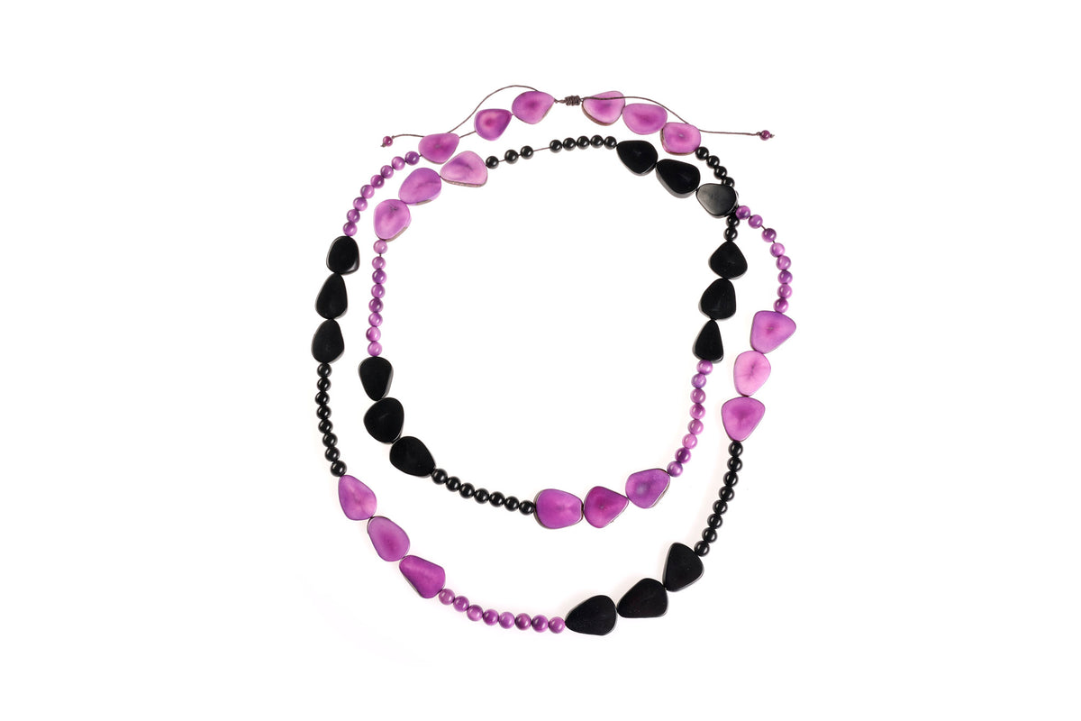 COLLANA BOSCO TAGUA NERO VIOLA | COD HUBM373342008413