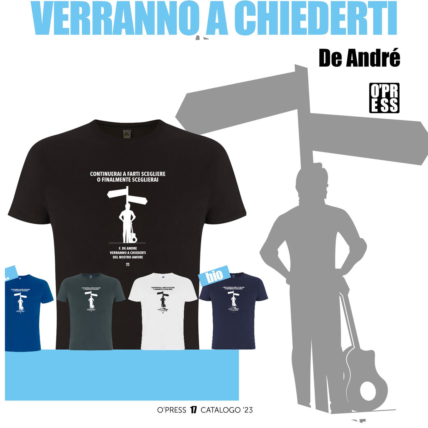 T-SHIRT VERRANNO A CHIEDERTI/ DE ANDRE' OPRESS COTONE | COD. BOTOP111