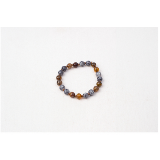 BRACCIALE PATRIZIA, PIETRA AMBRA, VETRO, BLU| HUBM341140161502