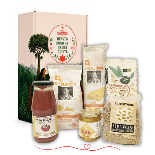 Cesto Natalizio “Radici Italiane” – Regalo Natale Equosolidale | Il Sandalo Altromercato