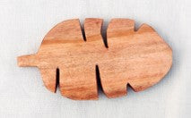 TAGLIERE FOGLIA PICCOLA IN LEGNO DI NEEM | COD. 6088