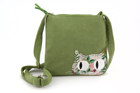 borsa Brocade Cat tracolla piccola. Collezione Trame- Artigianato equosolidale Vietnam