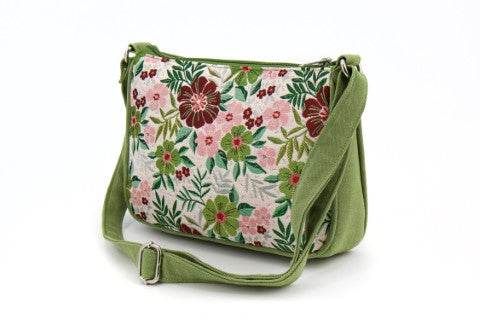 particoalare borsa Alba media Brocade Cat Collezione Trame Artigianato equosolidale Vietnam