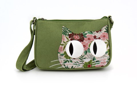 borsa Alba media Brocade Cat Collezione Trame Artigianato equosolidale Vietnam