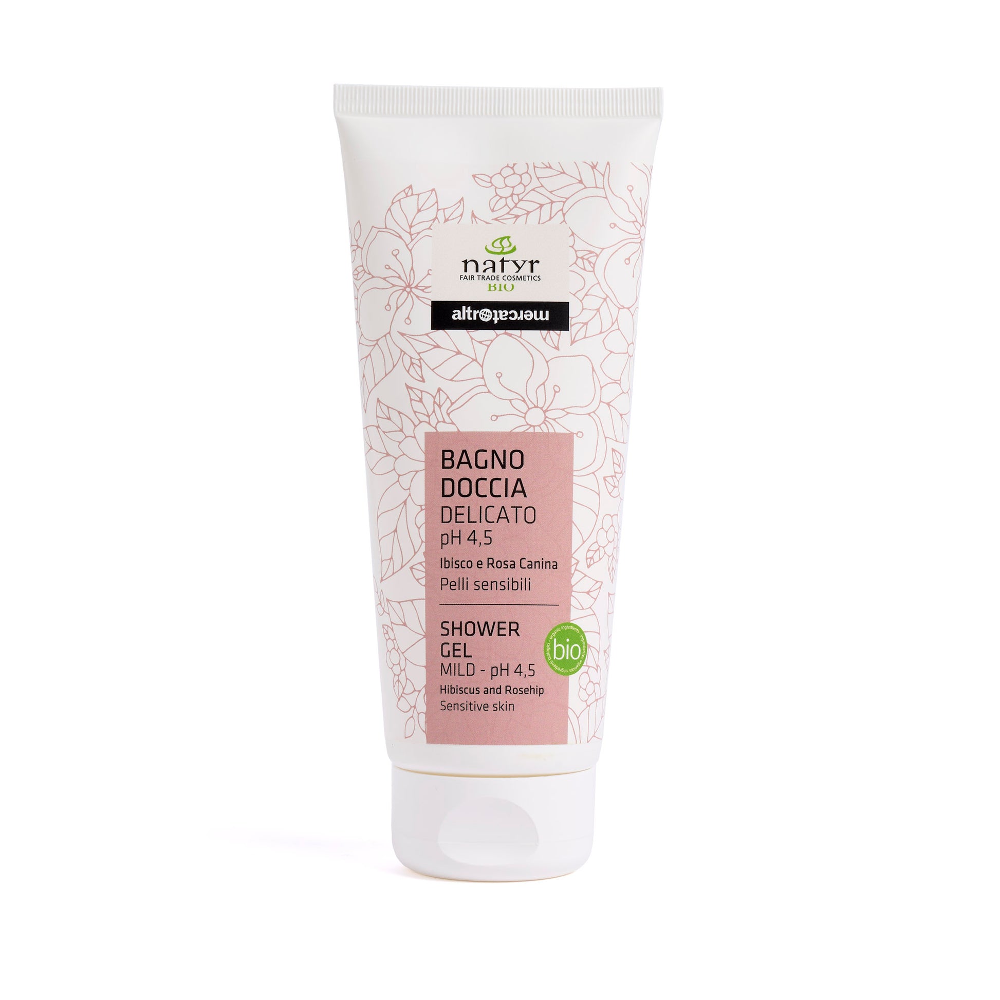 Bagno doccia pelli delicate Natyr all'ibisco.