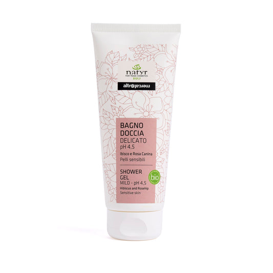 Bagno doccia pelli delicate Natyr all'ibisco.