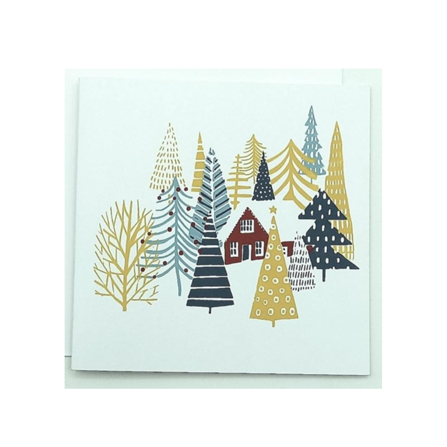 biglietto quadrato Natale 