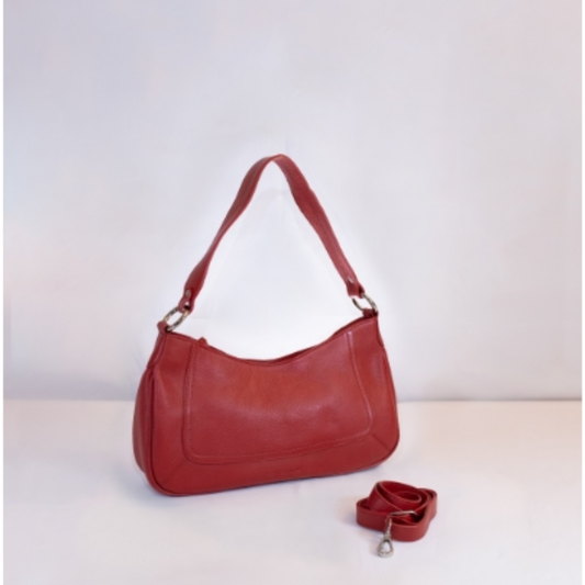 borsa Saint Lo in pelle rossa collezione OnEarth Equomercato
