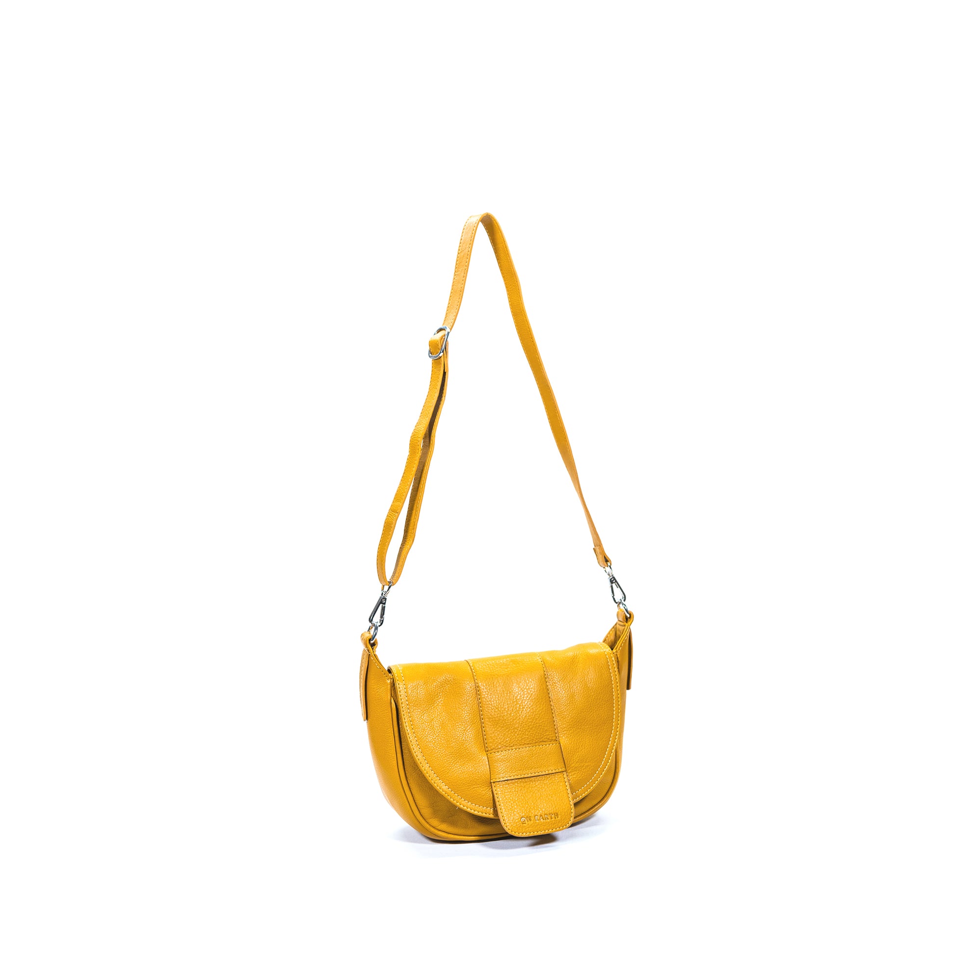 Borsa Vancouver in pelle color giallo, prodotta da MKS, equomercato, equosolidale