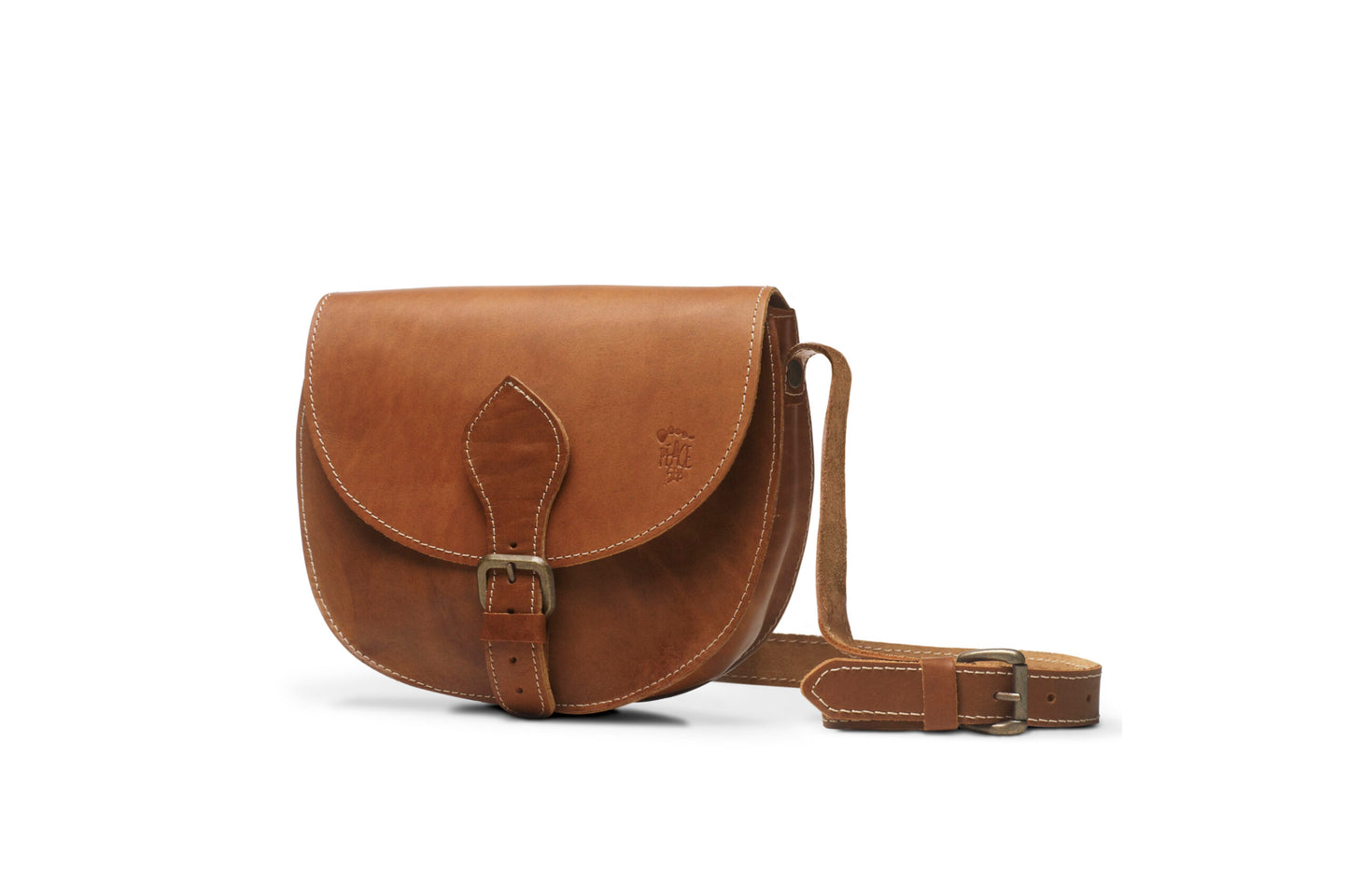 BORSA PEACE STEPS BAG 70'S MEDIUM TOBACCO