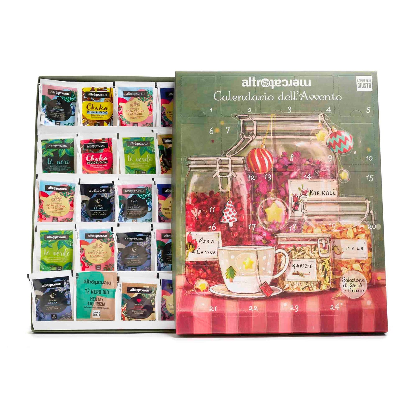 CALENDARIO DELL'AVVENTO TISANE E TÈ-NATALE SOLIDALE ALTROMERCATO | COD 5955