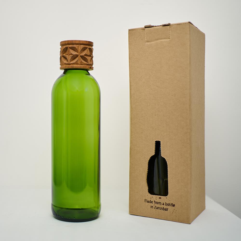 CARAFFA KITALE VETRO RICICLATO VERDE SCURO | COD HUBAQTZ0010815