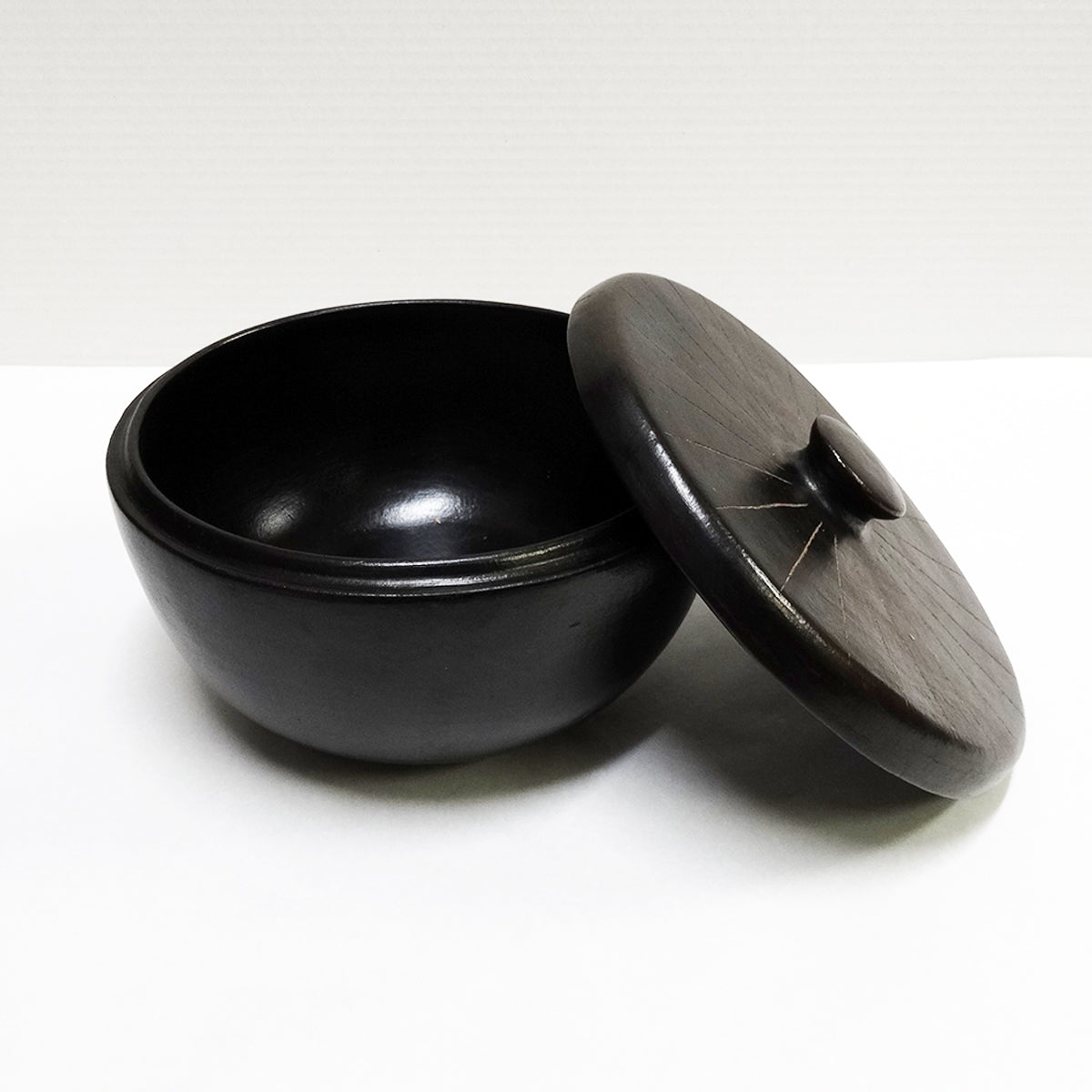 PENTOLA CON COPERCHIO STRIPE GRANDE CERAMICA LOMBOK | CODICE 1256