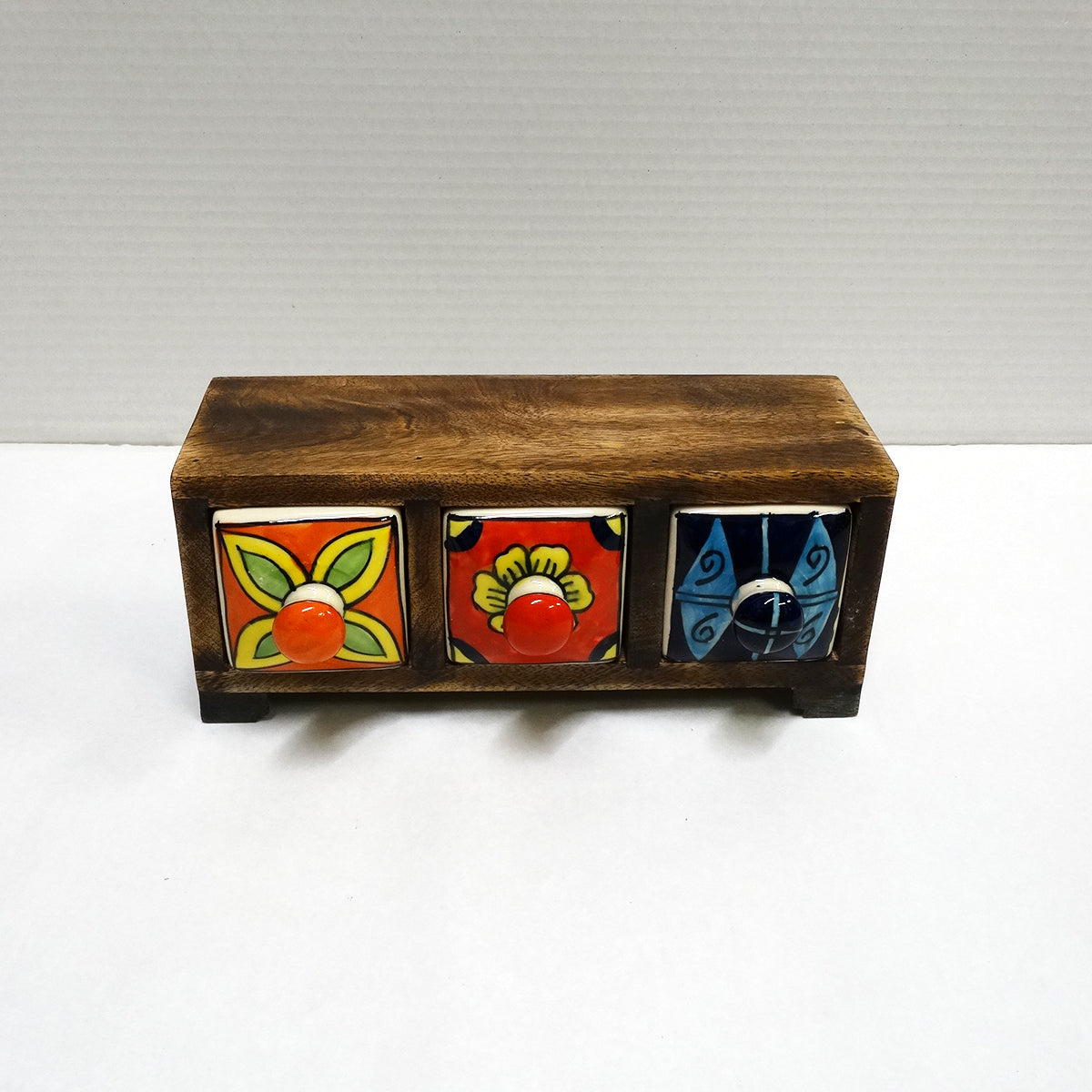 PORTAGIOIE 3 CASSETTI ARTIGIANATO INDIANO | COD HUBAQIN0041215