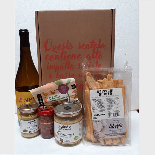 CESTO NATALIZIO APERITIVO IN COMPAGNIA | COD 25N08