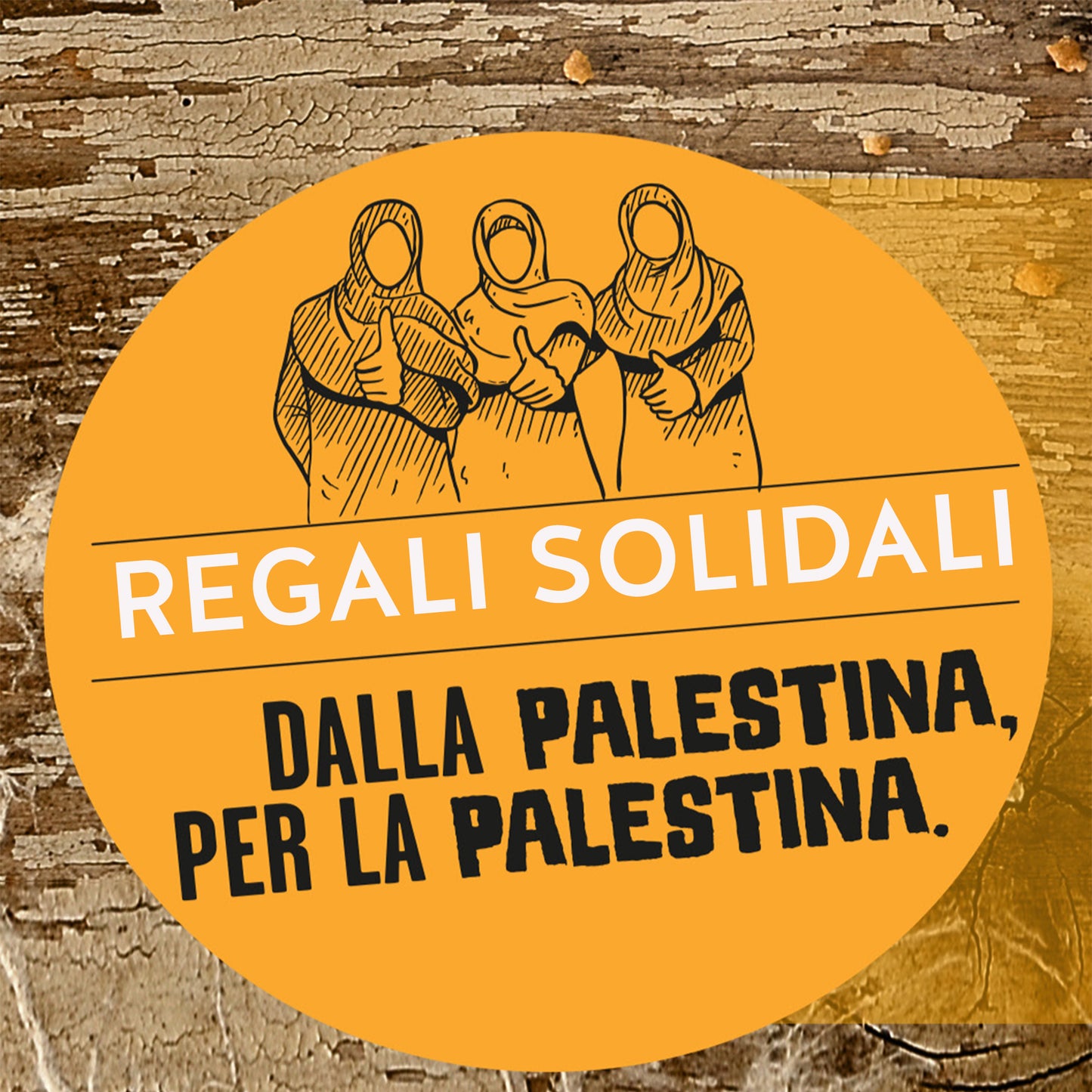 CESTO NATALIZIO PALESTINA IN CONFEZIONE NATALE SOLIDALE ALTROMERCATO | COD. 24N03