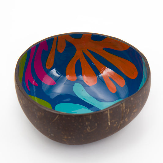 ciotola Alghe marine inguscio di cocco decorata a mano da Craft Link Vietnam. Per un regalo veramente solidale