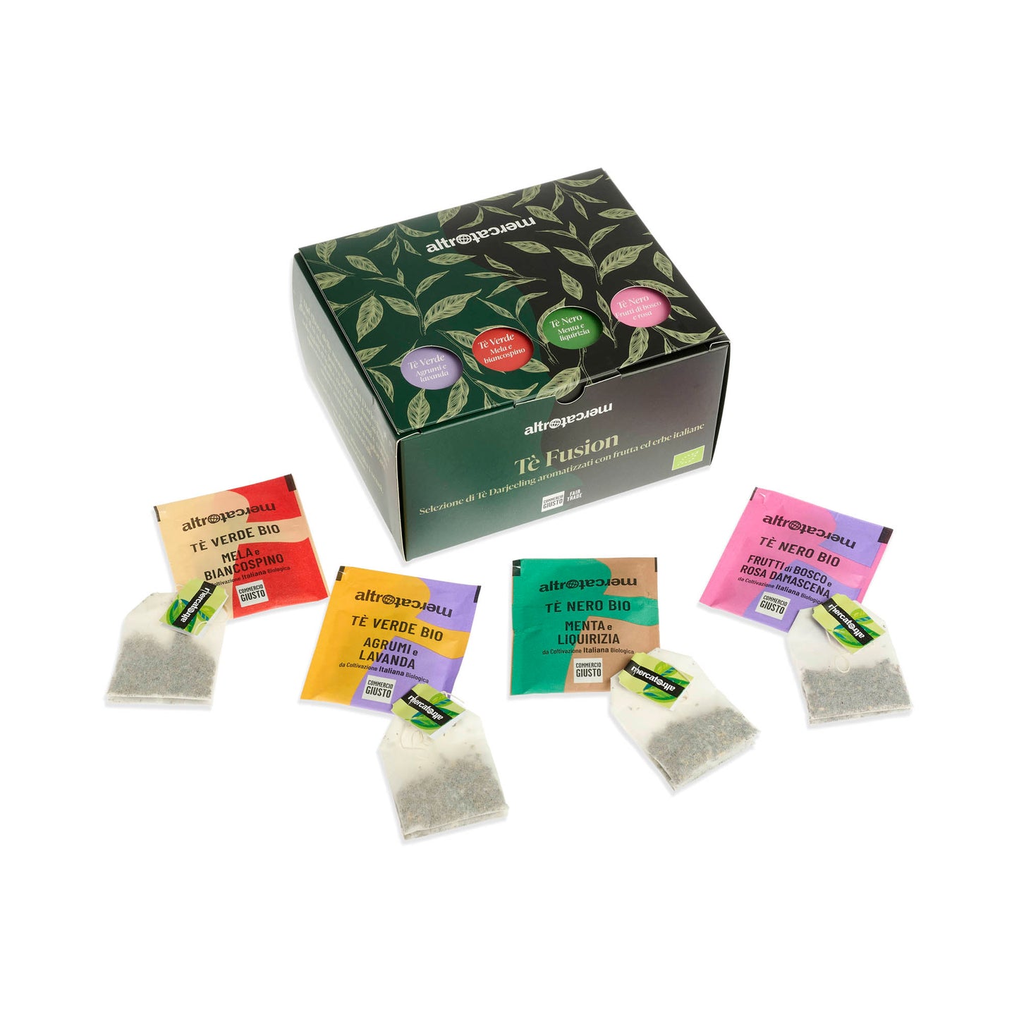 Cofanetto tè del Darjeeling aromatizzato con frutta italiana Idea regalo equo solidale