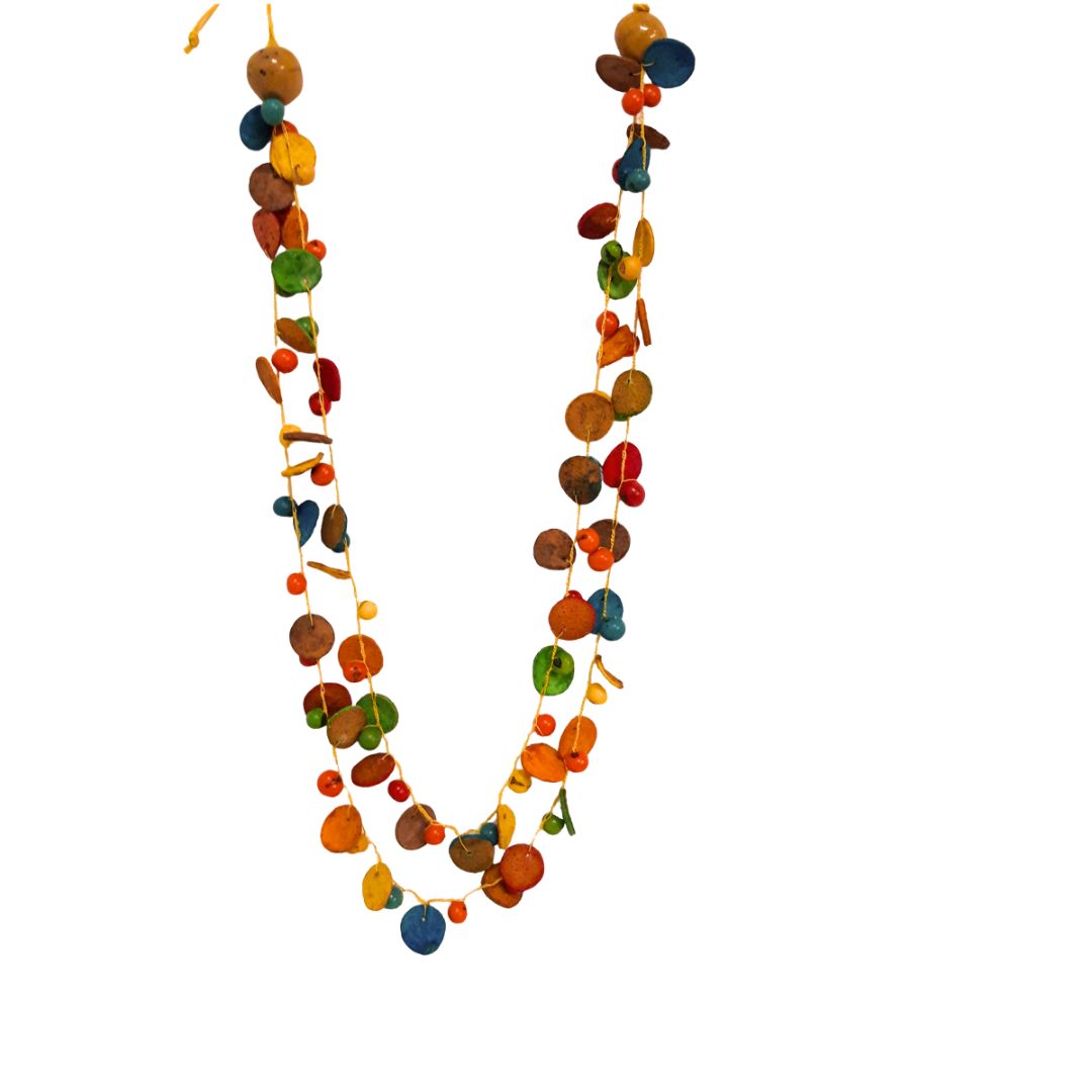 collana in buccia di aranciaecosostenibile solidale dalla Colombia