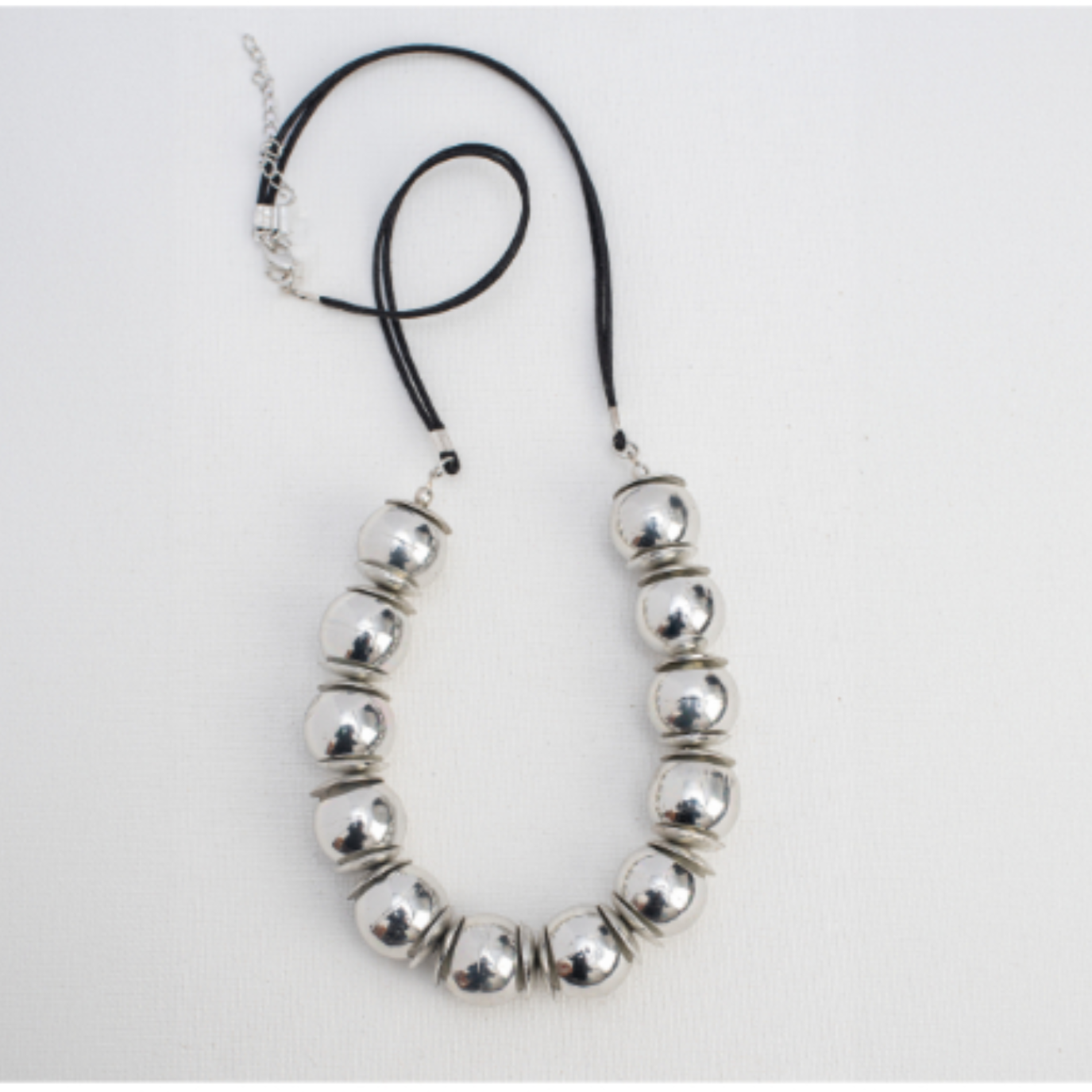 COLLANA MADAM OTTONE PLACCATO ARGENTO SFERE CAVE | HUBM341126156319